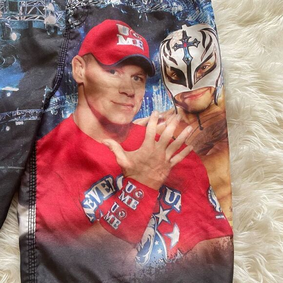 🖤 WWE Swim Trunks Featuring John Cena The Undertaker Boys XL - Picture 6 of 9